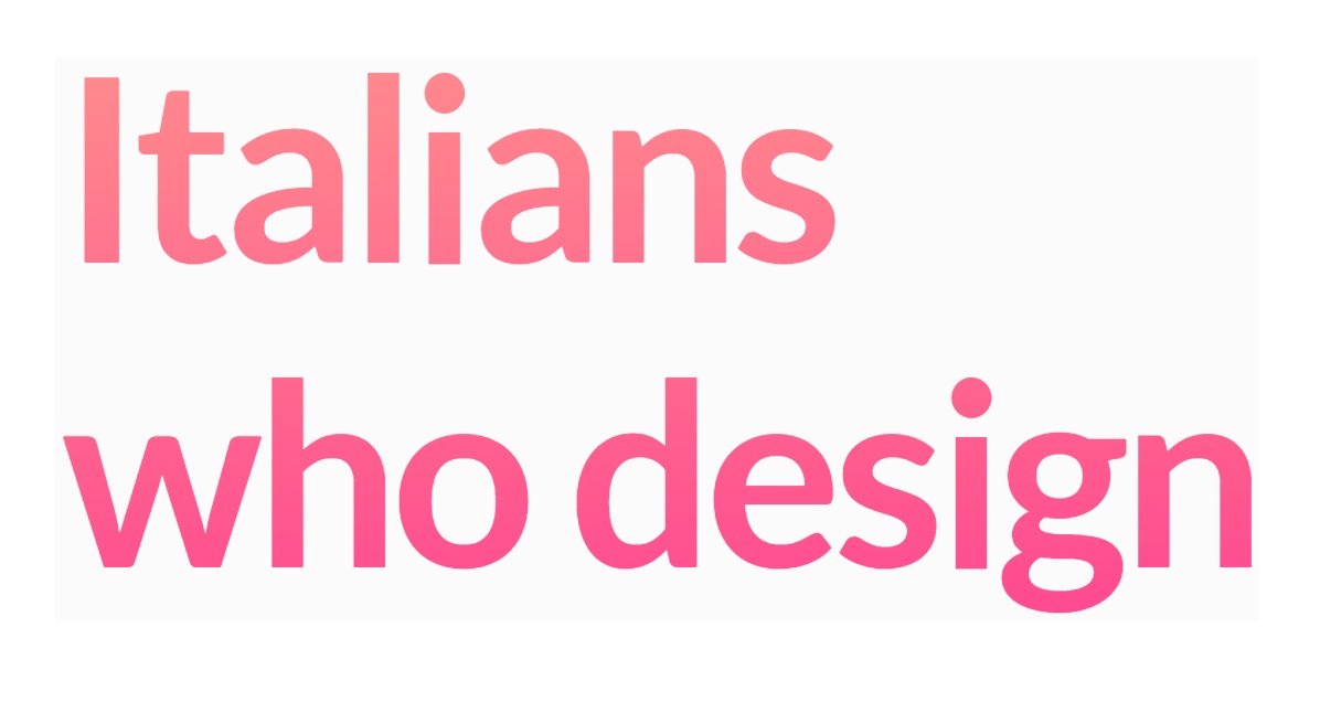 Italians Who Design